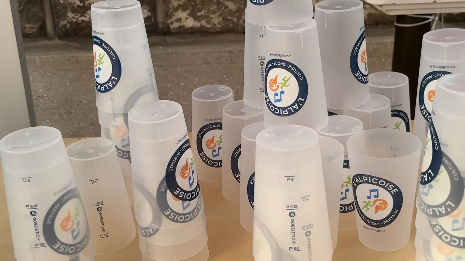 L'Alpicoise propose la vente d'écocup lors d enos évènements !