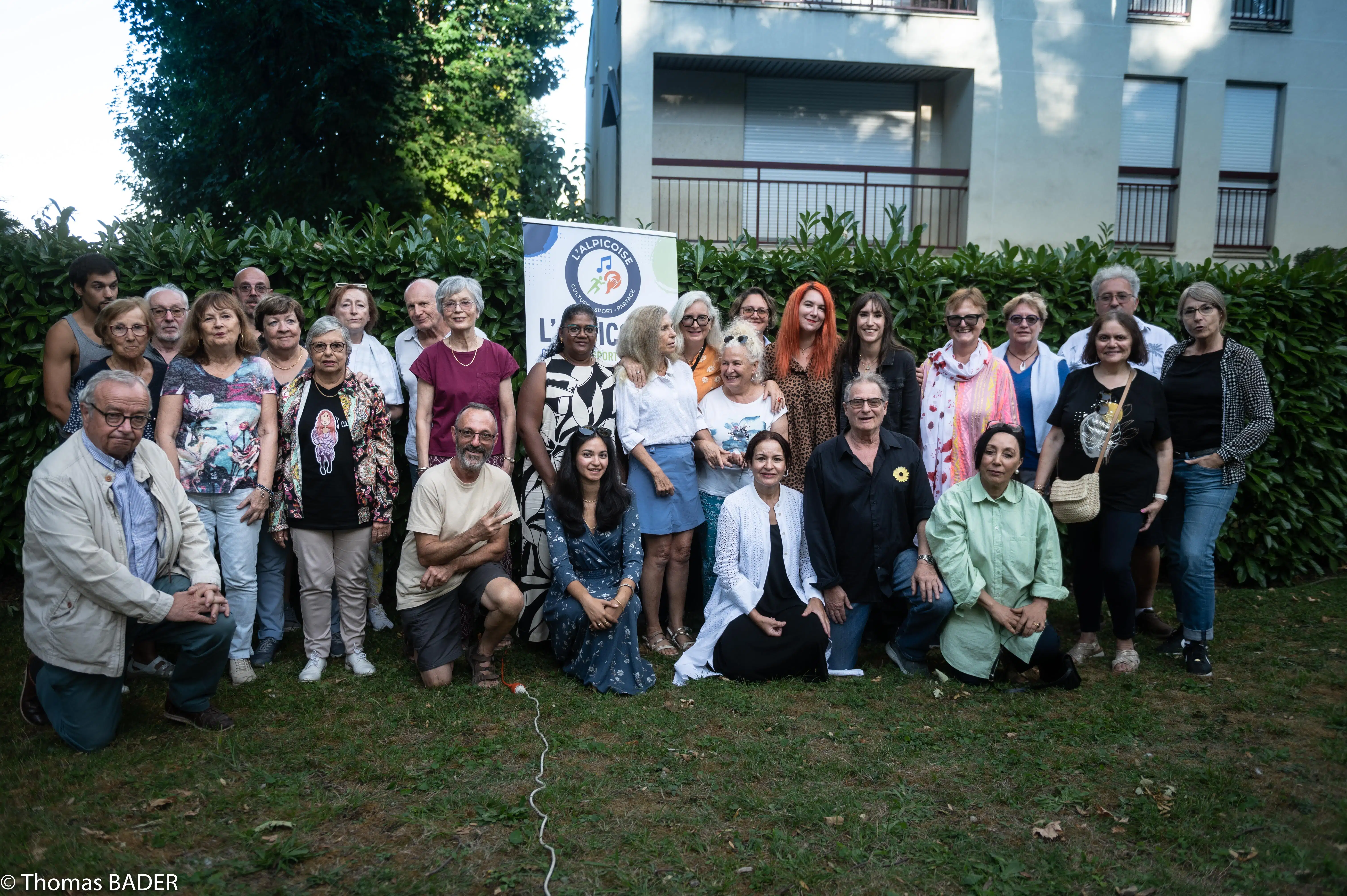 Les membres de l'Alpicoise et nos artises présents en nombre pour le concert caritatif organisé par l'Alpicoise.