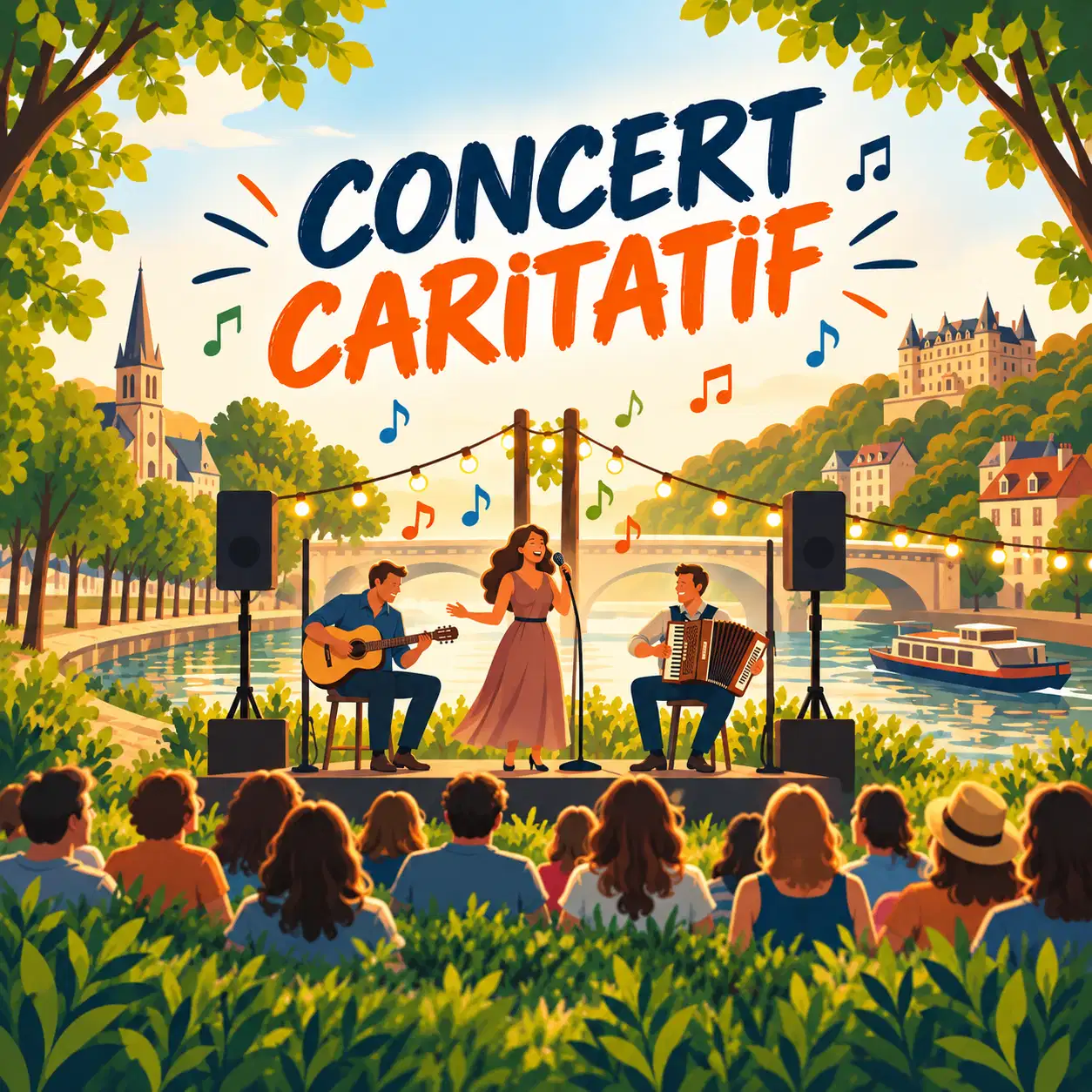Affiche concert caritatif organisé le 12 septembre 2026 par l'Alpicoise au Pecq